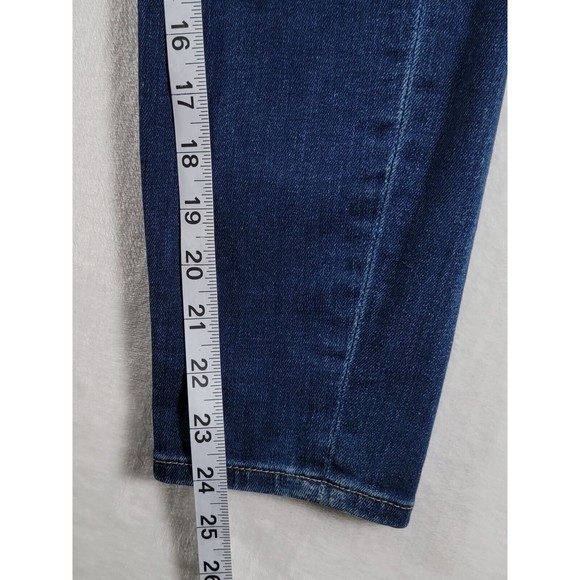 7 For All Mankind Cropped Gwenevere Size 27 Ankle Low Rise Straight Womens Jeans - Picture 15 of 16
